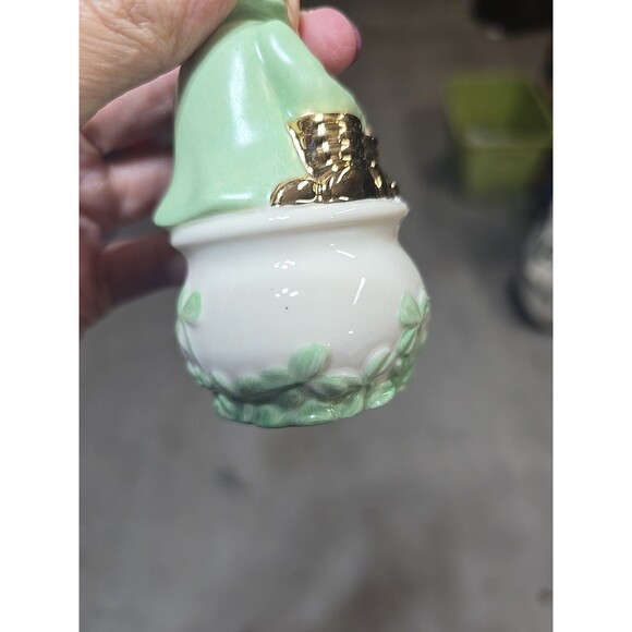 VINTAGE LENOX LUCK OF THE IRISH SALT & PEPPER SET LEPRECHAUN AND RAINBOW FIGURE - Picture 12 of 12